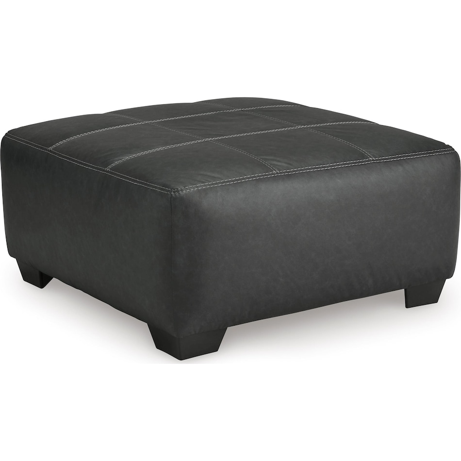 brixley pier living room dark gray st stationary fabric ottoman   