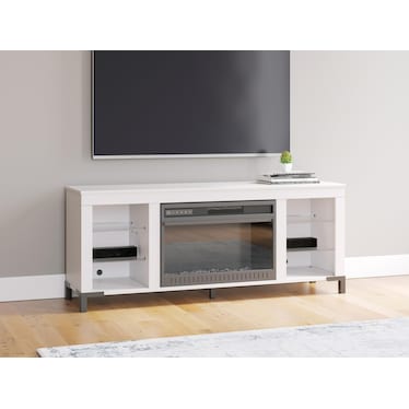 Brollevi TV Stand with Fireplace