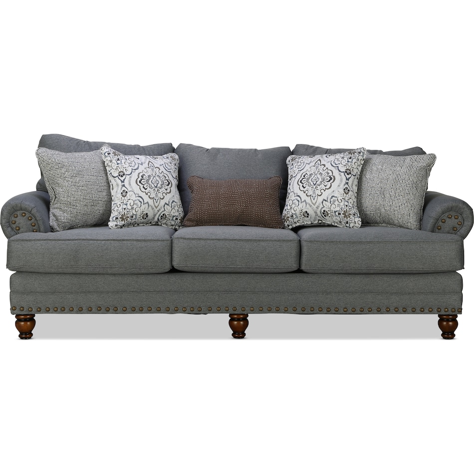 brookside gray sofa   