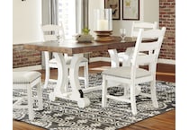 brown   white dining table d   
