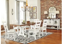 brown   white dining table d   