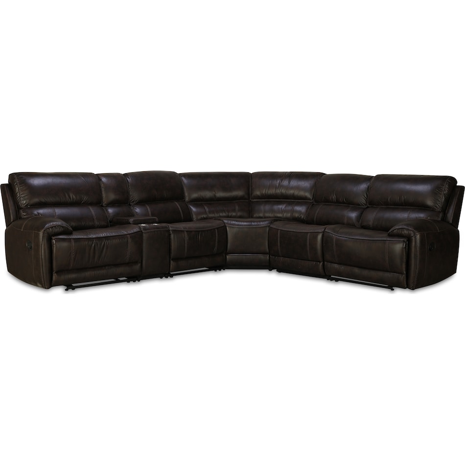 brown  pc sectional p  