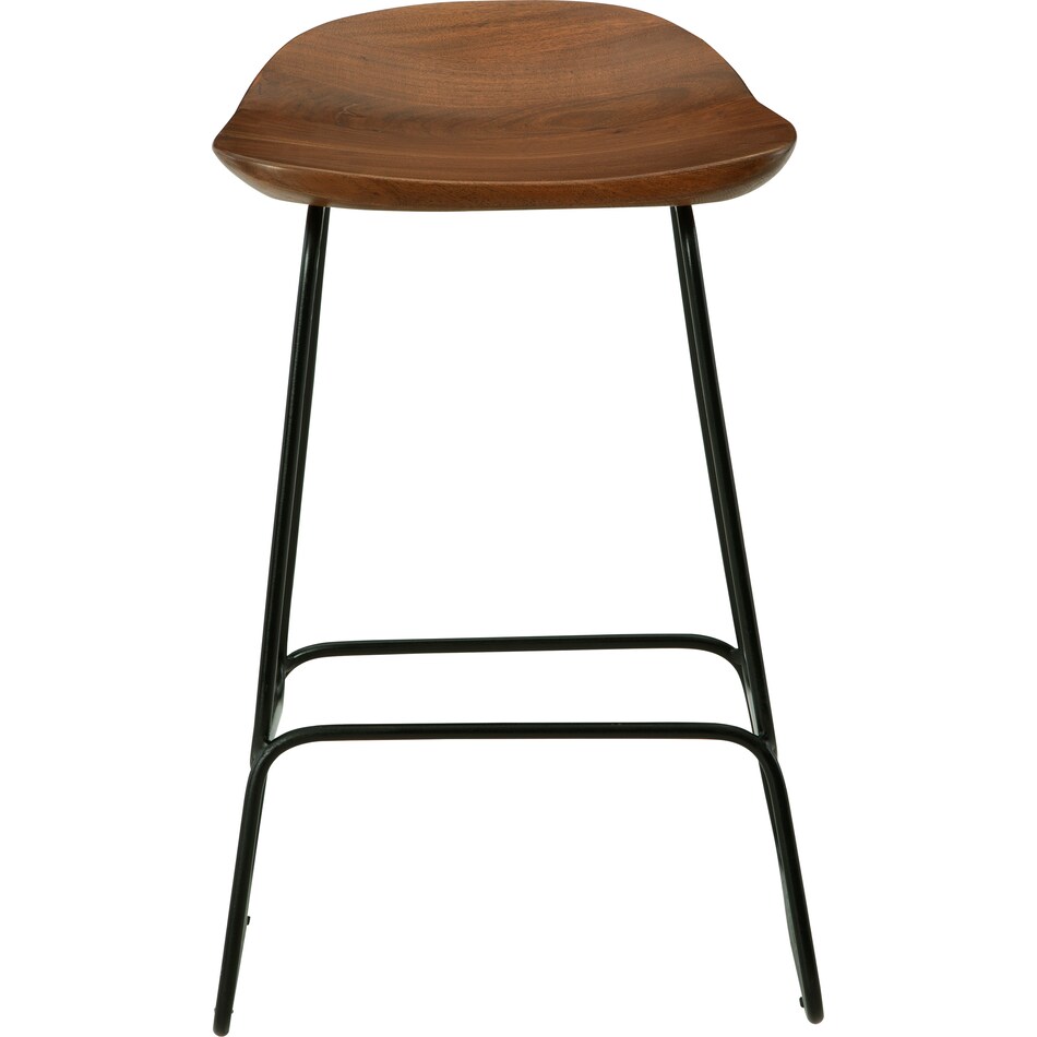 brown black counter height stool d   
