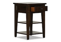 brown chairside table   