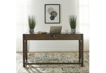 brown console table   