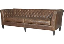 brown leather sofa   