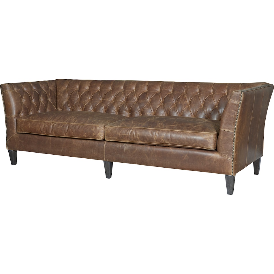 brown leather sofa   