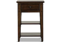 brown oc end chairside table   