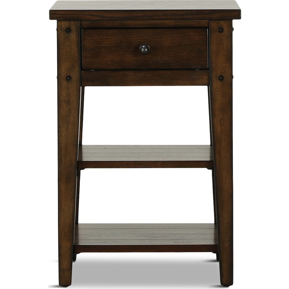 brown oc end chairside table   