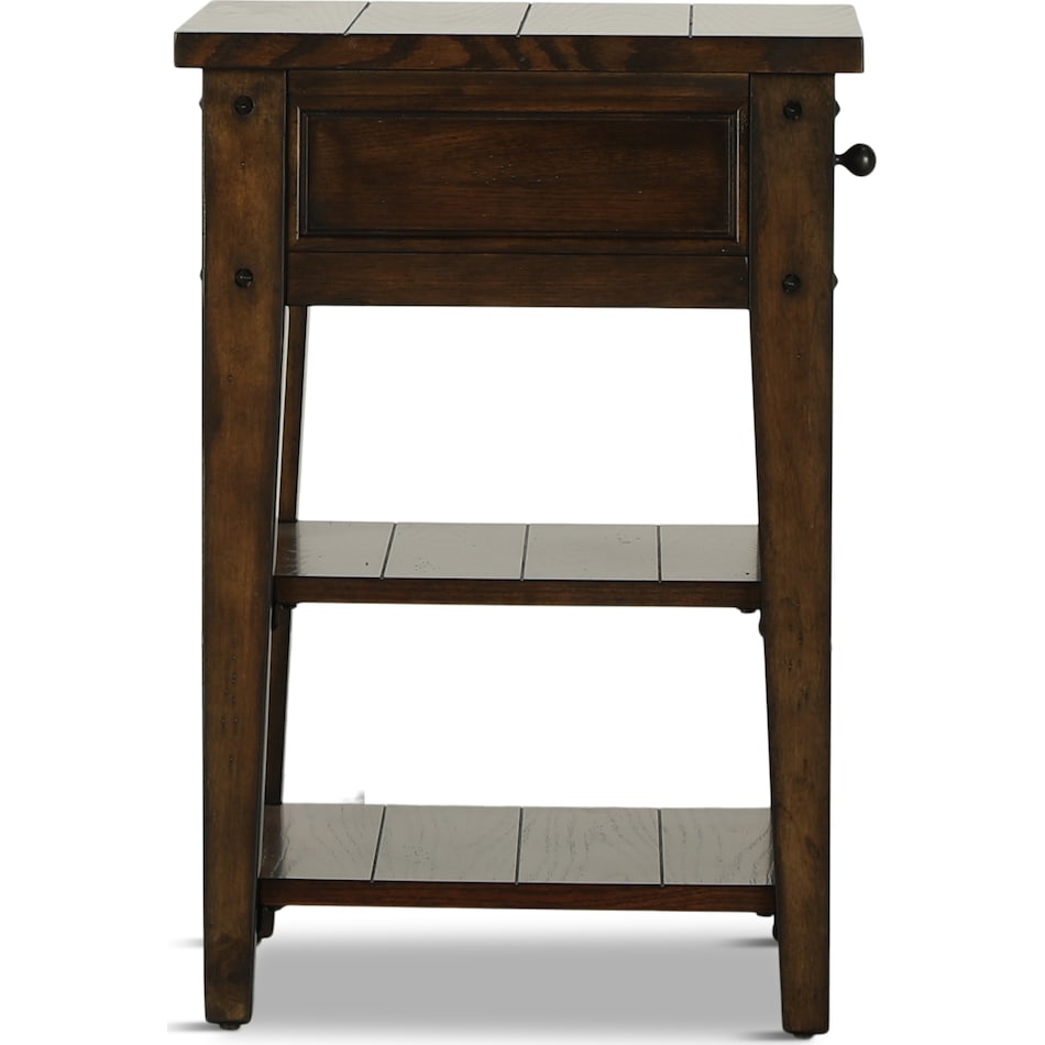 brown oc end chairside table   