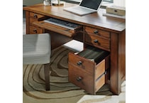 brown of desk    