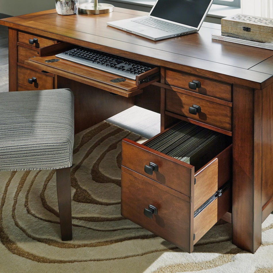 brown of desk    