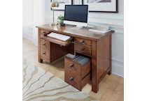 brown of desk    