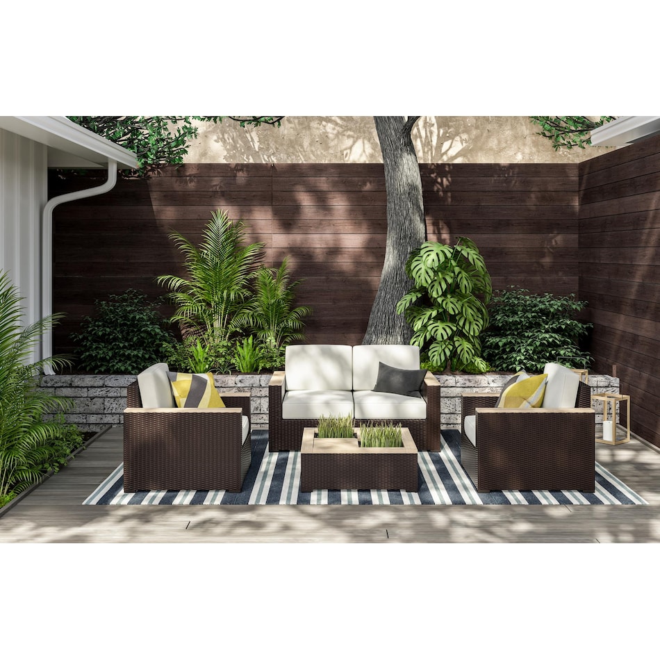 brown ot outdoor ottoman   d   