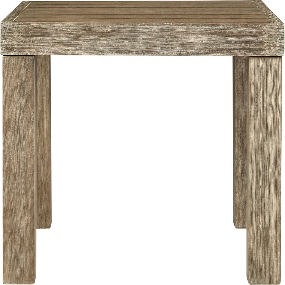 brown outdoor end table p   