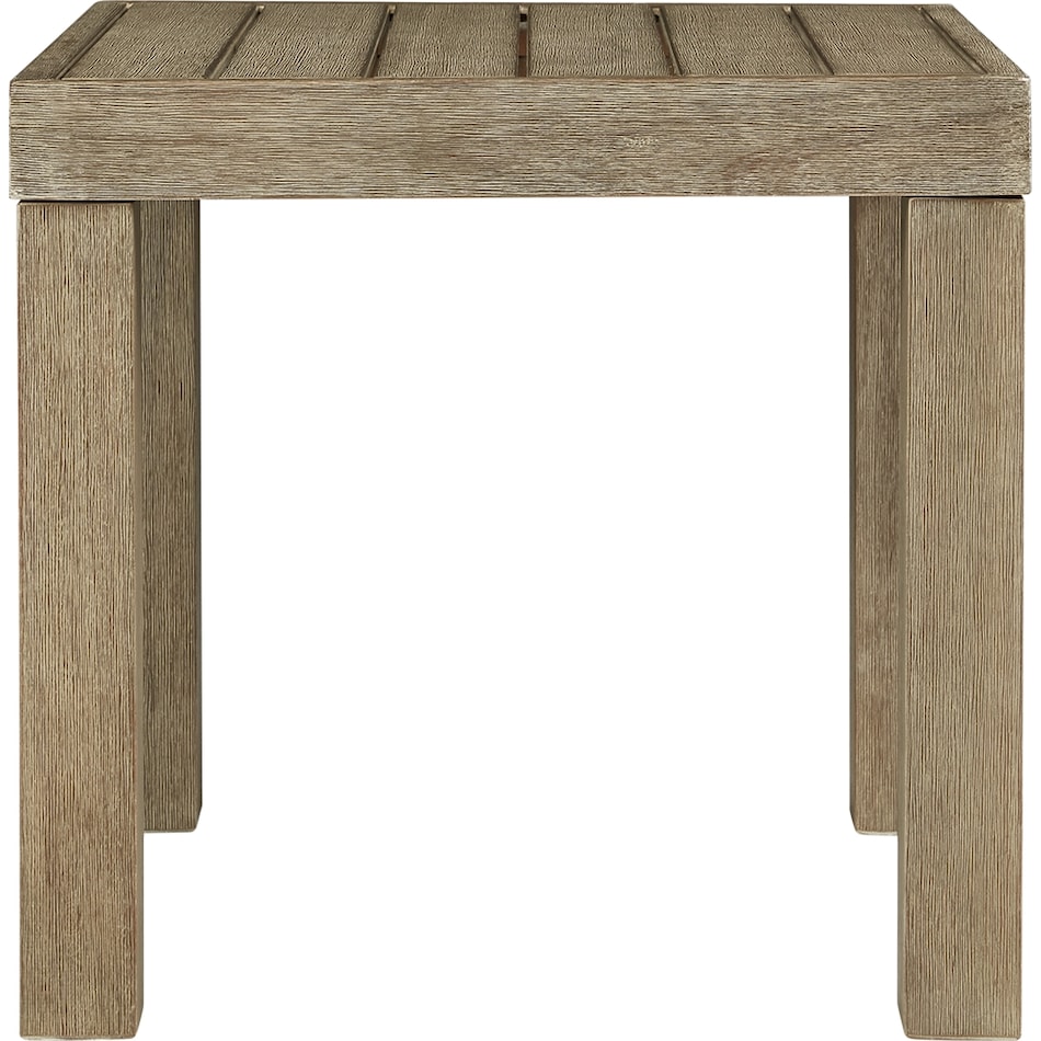 brown outdoor end table p   