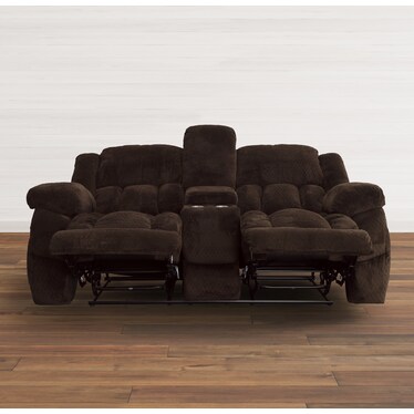 Justin Reclining Loveseat with Console