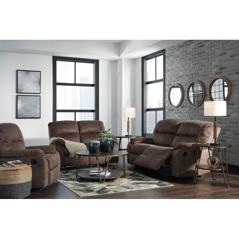 brown reclining sofa   