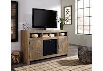 brown tv stand w   