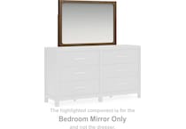 cabalynn bedroom light brown br master mirror b   