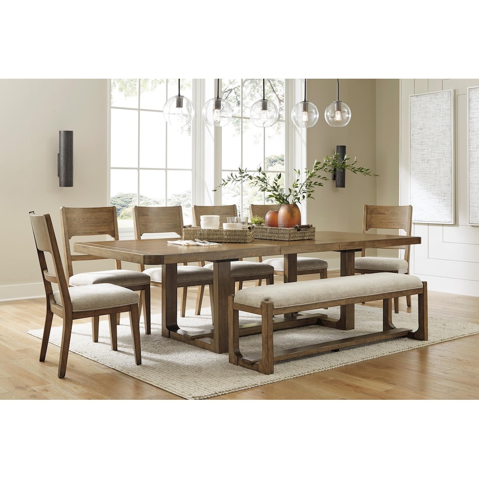 cabalynn dining brown dr bench d   