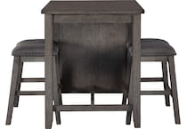 caitbrook gray dr dining table reg hgt d   