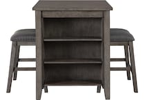 caitbrook gray dr dining table reg hgt d   