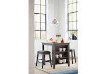 caitbrook gray dr dining table reg hgt d   