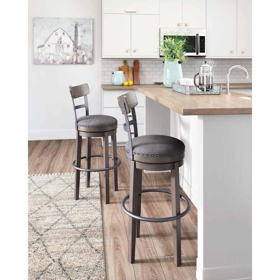 caitbrook gray dr counter stool w group d   