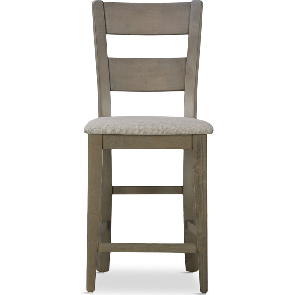 callie gray counter chair   