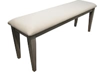 callie gray dining bench   