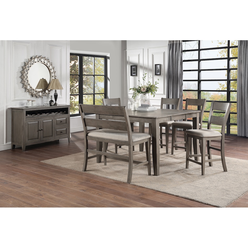 callie gray dr dining table ctr hgt   