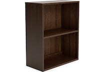 camiburg home office brown bookcase h   