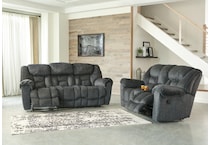 capehorn gray reclining sofa   