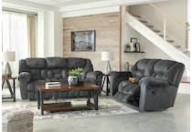 capehorn gray reclining sofa   