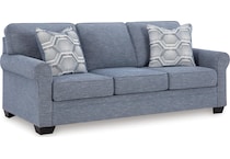 carissa manor living room blue st stationary fabric sofa   