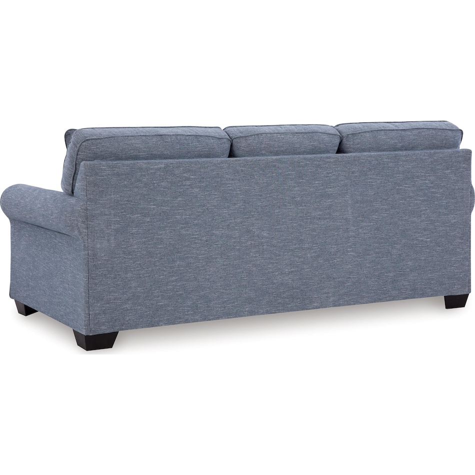 carissa manor living room blue st stationary fabric sofa   