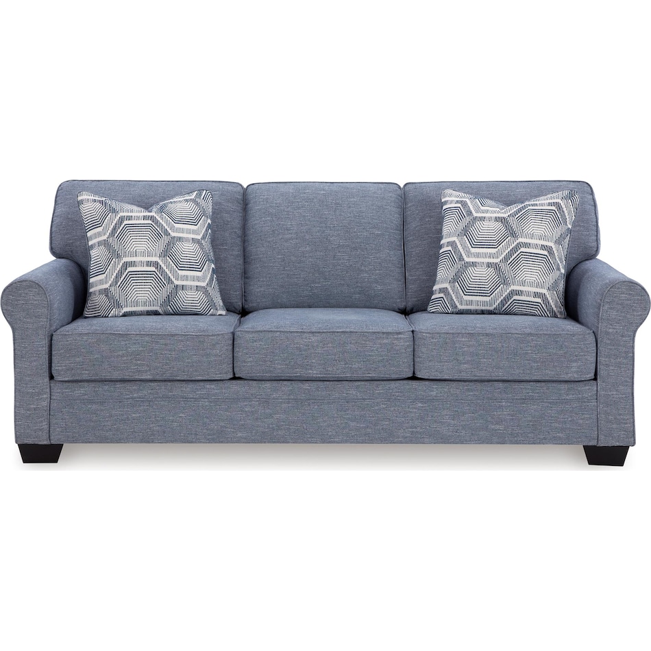 carissa manor living room blue st stationary fabric sofa   