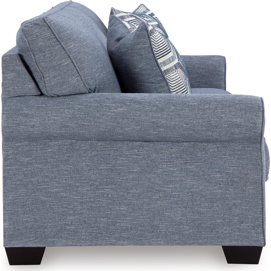 carissa manor living room blue st stationary fabric sofa   