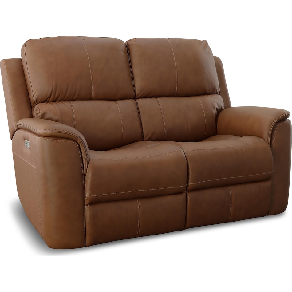 carmen living room brown mt motion leather loveseat p   