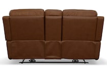 carmen living room brown mt motion leather loveseat p   