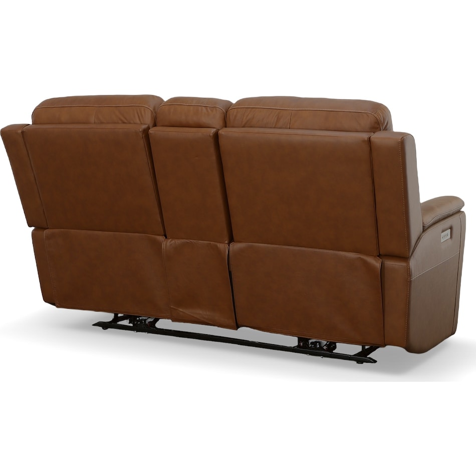 carmen living room brown mt motion leather loveseat p   