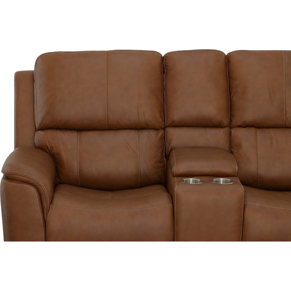 carmen living room brown mt motion leather loveseat p   