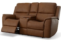 carmen living room brown mt motion leather loveseat p   