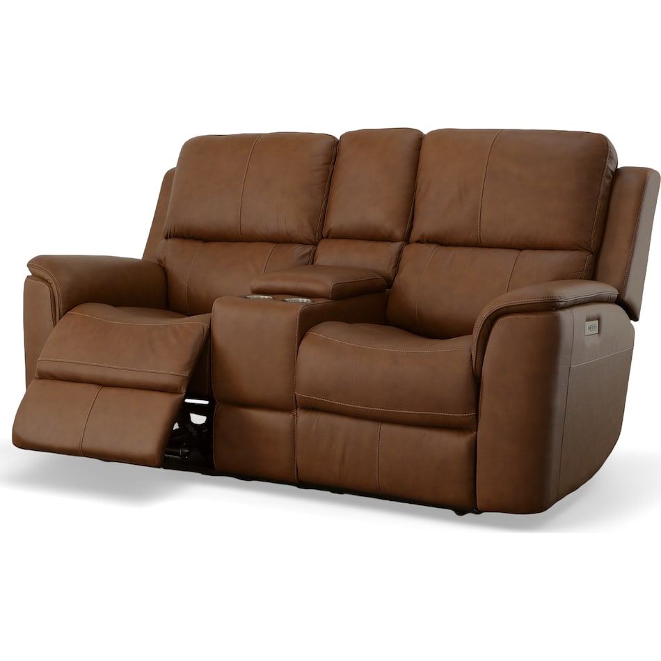 carmen living room brown mt motion leather loveseat p   