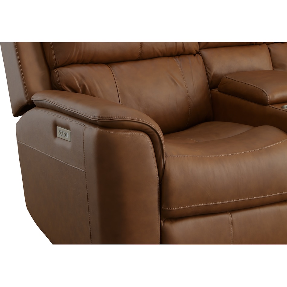 carmen living room brown mt motion leather loveseat p   