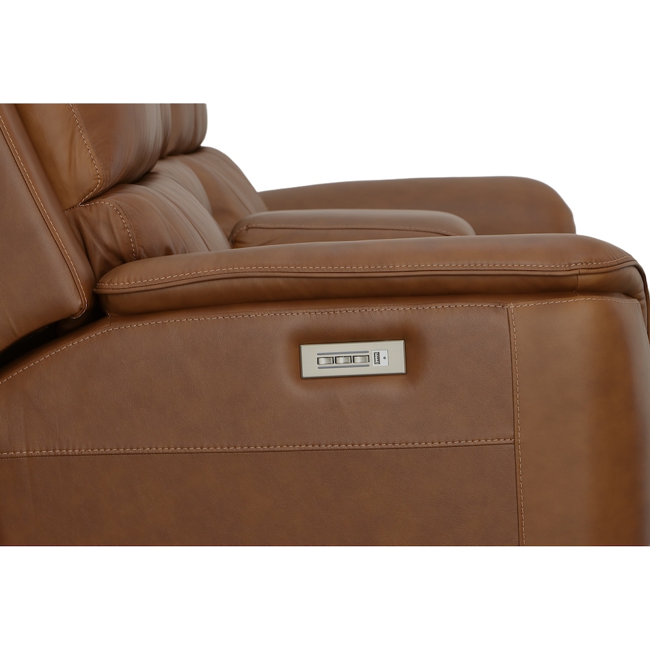 carmen living room brown mt motion leather loveseat p   