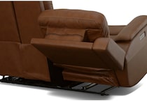 carmen living room brown mt motion leather loveseat p   