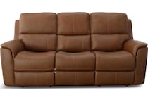 carmen brown mt motion leather sofa p   