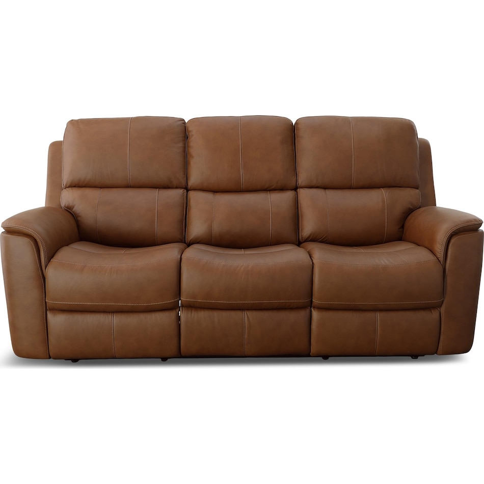 carmen brown mt motion leather sofa p   